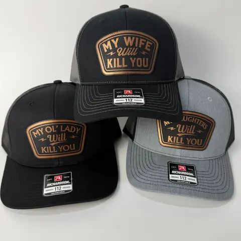 Men's "My Wife Will Kill You" Meme Mesh Trucker Baseball Cap - Adjustable Statement Cap, Airy Breathable Daily Mens Clothing Headwear with Letters, Wife-Line Humor Streetwear Hat
