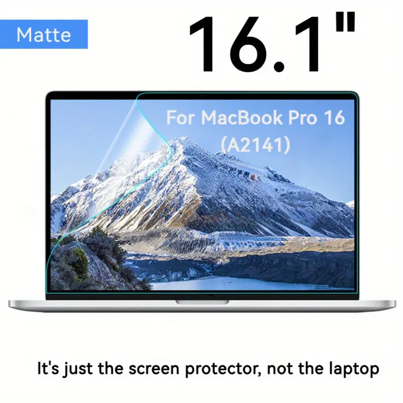 [SAMIDANN] 2 Pcs for MacBook Pro 16 Inch 2019 16.1 Inch Anti Glare Screen Protector Matte Anti Fingerprint Laptop Display Film