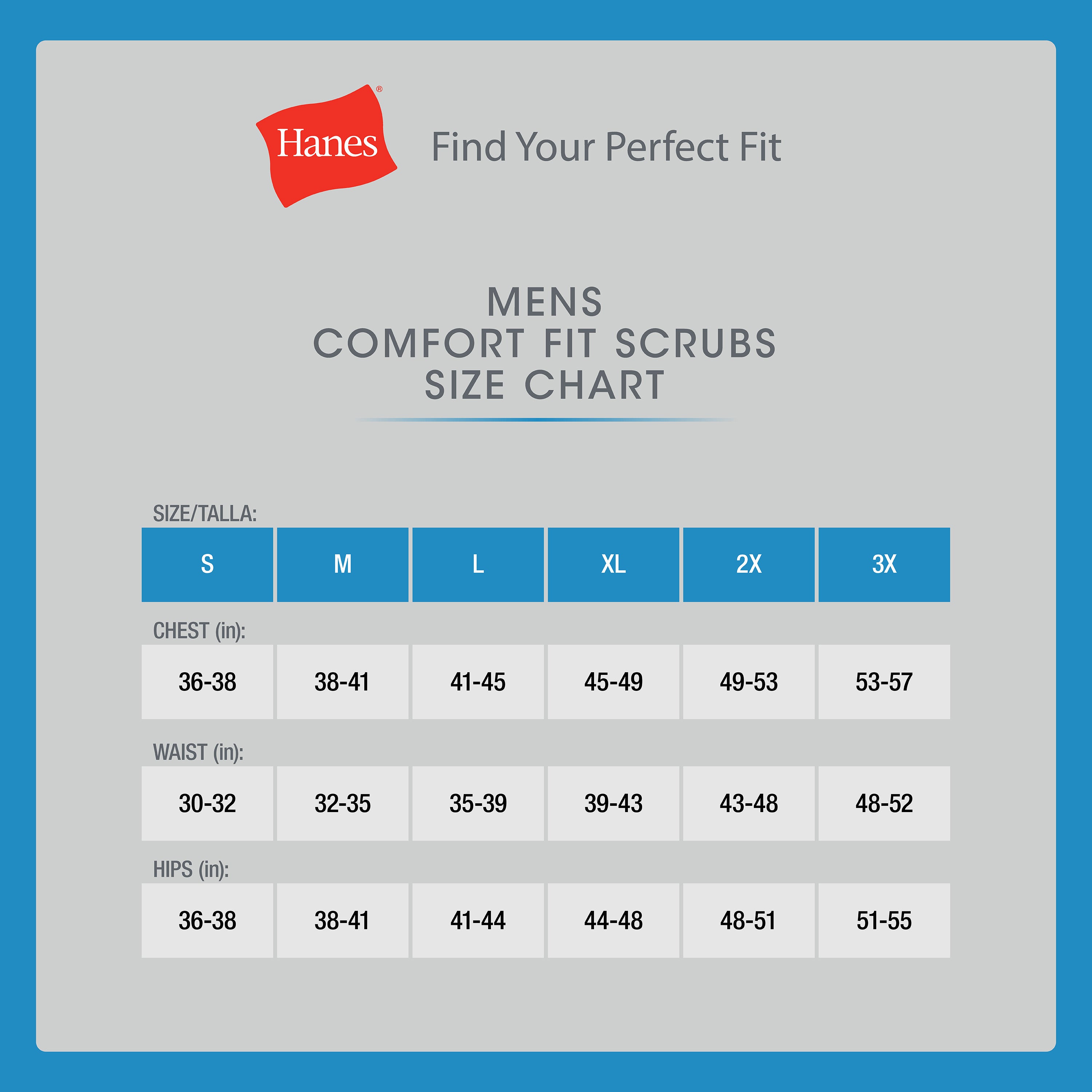 Hanes Comfort Fit Scrubs Men's V-neck Scrub Top Underwear Comfortable Soft Stretch Fabric Breathable Hmb100 Hanes Comfort Fit Scrubs Men's V-neck Scrub Top Underwear Comfortable Soft Stretch Fabric Breathable Hmb100