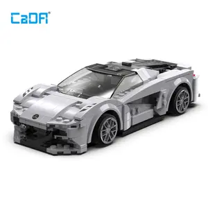 CaDA Lotus Evija Sports Car Building Brick Kit - 308 Pieces, 2.4GHz Remote Control, Gyroscope, Path Planning, Beginner-Friendly, Educational Toy for Ages 6+