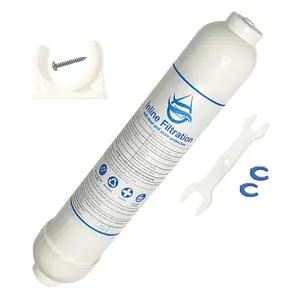 Inline Refrigerator and Ice Filter with Lead and Scale Protection,1,500 Gal Capacity, Reduces Chlorine, Lead, Odor, Taste and Scale. Speed Fit Connect with Accessories (Replacement Filter)