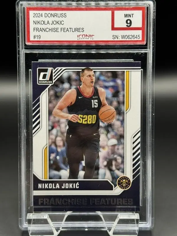 2024 Donruss Basketball Card Nikola Jokic Franchise Features #19 Graded Mint 9