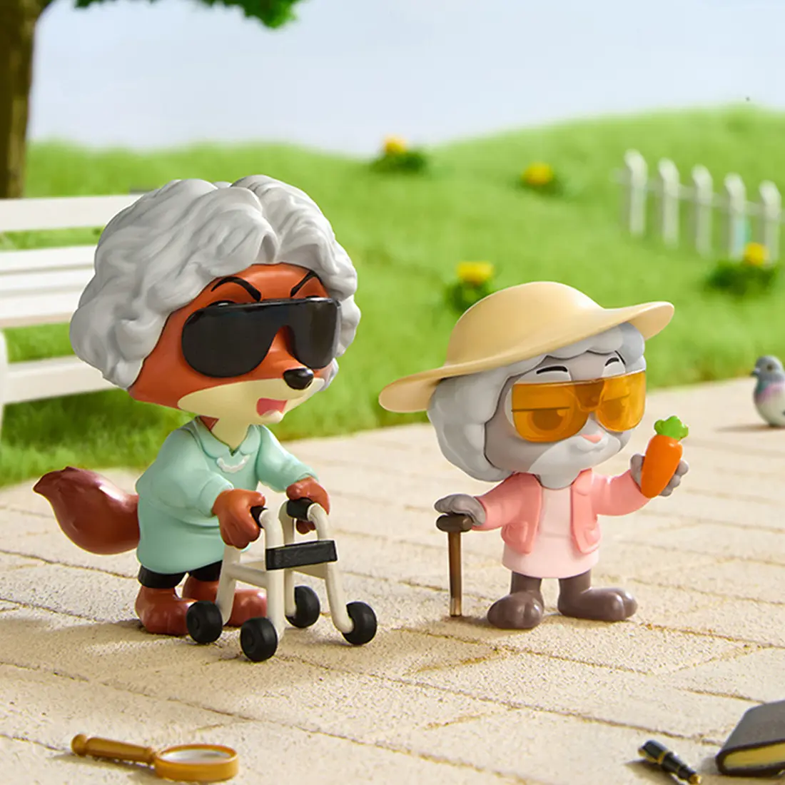 Disney Zootopia Series Disguise Partner Blind Box Collectible Figures - 8 Pieces Cosplay Toys, Cute Desk Decor, Collectible Gift for Disney Fans, Valentine Gift for Girlfriends