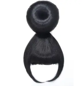 Coiffure Extensions Large Apple Hair Bun With Bangs for Stylish Updos and Easy Hairstyles