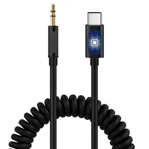 USB-C to 3.5mm Aux Audio Cable, High-Fidelity Type-C to Auxiliary Adapter, Hi-Res Car Stereo & Headphone Jack Cord, Compatible with Most USB-C Devices