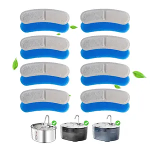 8/16/24PCS Cat Water Fountain Replacement Filters, Activated Carbon Multi-Layer Filter System, Suitable for Pet Drinking Fountains