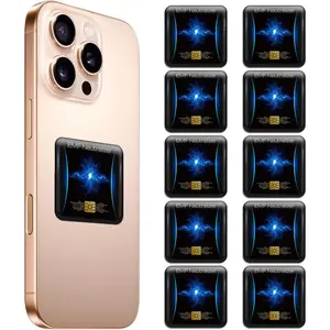 10 Pcs Phone Protection Stickers Neutralizers for Smart Phones Tablets Laptops Computer WiFi Priner TV Electronic Devices Blockers Blue