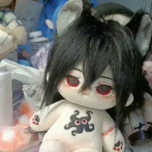 20cm Anime Novel Strange Taoist Kawaii Cosplay Cotton Doll Body With Ears Li HuoWang Cartoon Soft Plushies Toy Figures Fans Gift