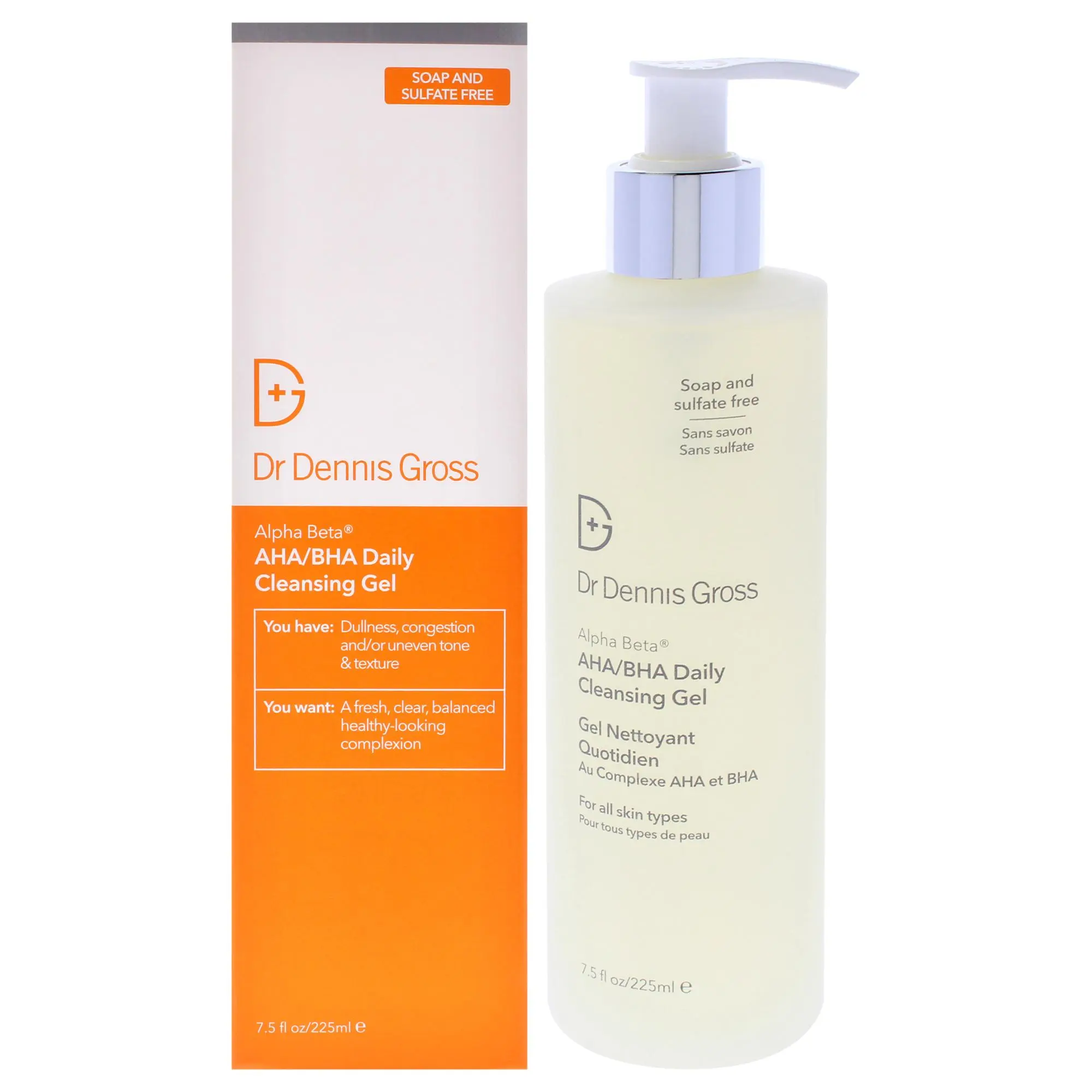 Dr. Dennis Gross Alpha Beta AHA-BHA Daily Cleansing Gel, Unisex 7.5 fl oz Tester Gel