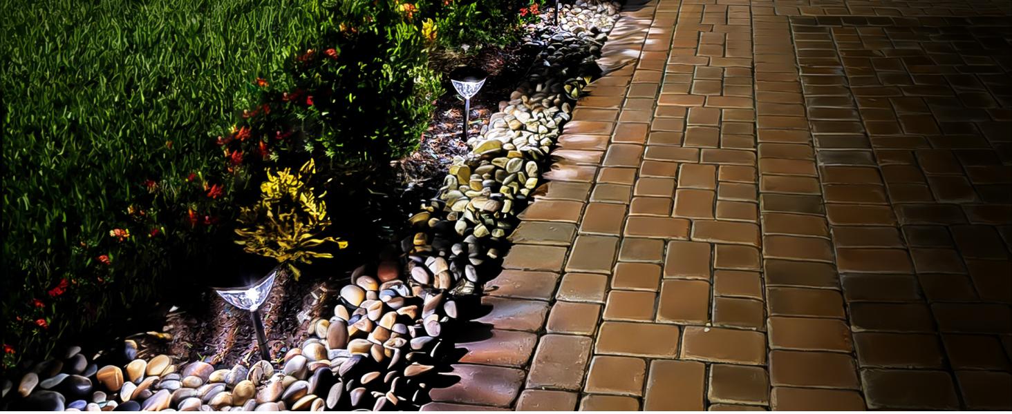 Linkind Smart Solar Pathway Lights – Bright Color-Changing Outdoor Lights with App Control for Yard & Garden