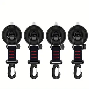 4Pcs Car Tent Suction Cups Buckle Side Round/Triangular Awning Anchors Outdoor Camping Tent Suckers Anchor Securing Hook