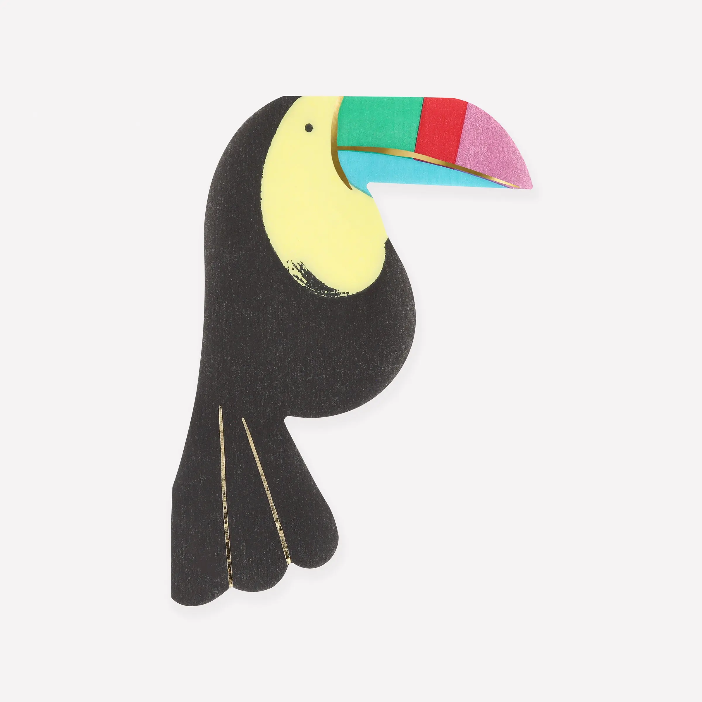 Toucan Shaped Napkins (x 16)