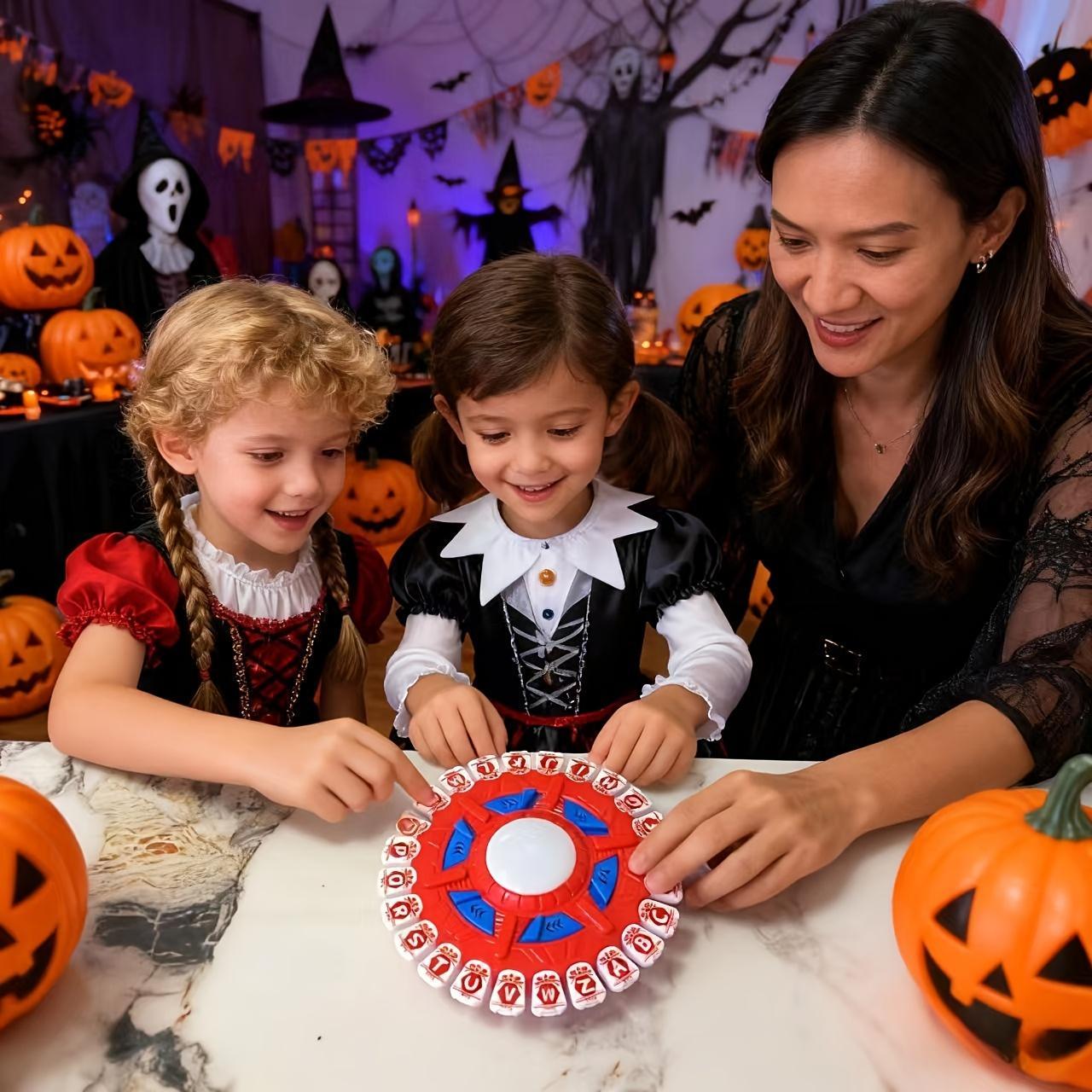 New 24-Key Fun Fast-Paced Alphabet Game, Spanish Alphabet Version, Halloween Christmas Party Interactive Tabletop Game, Crazy Alphabet Educational Board Game