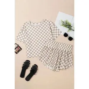 Checkered lounge set