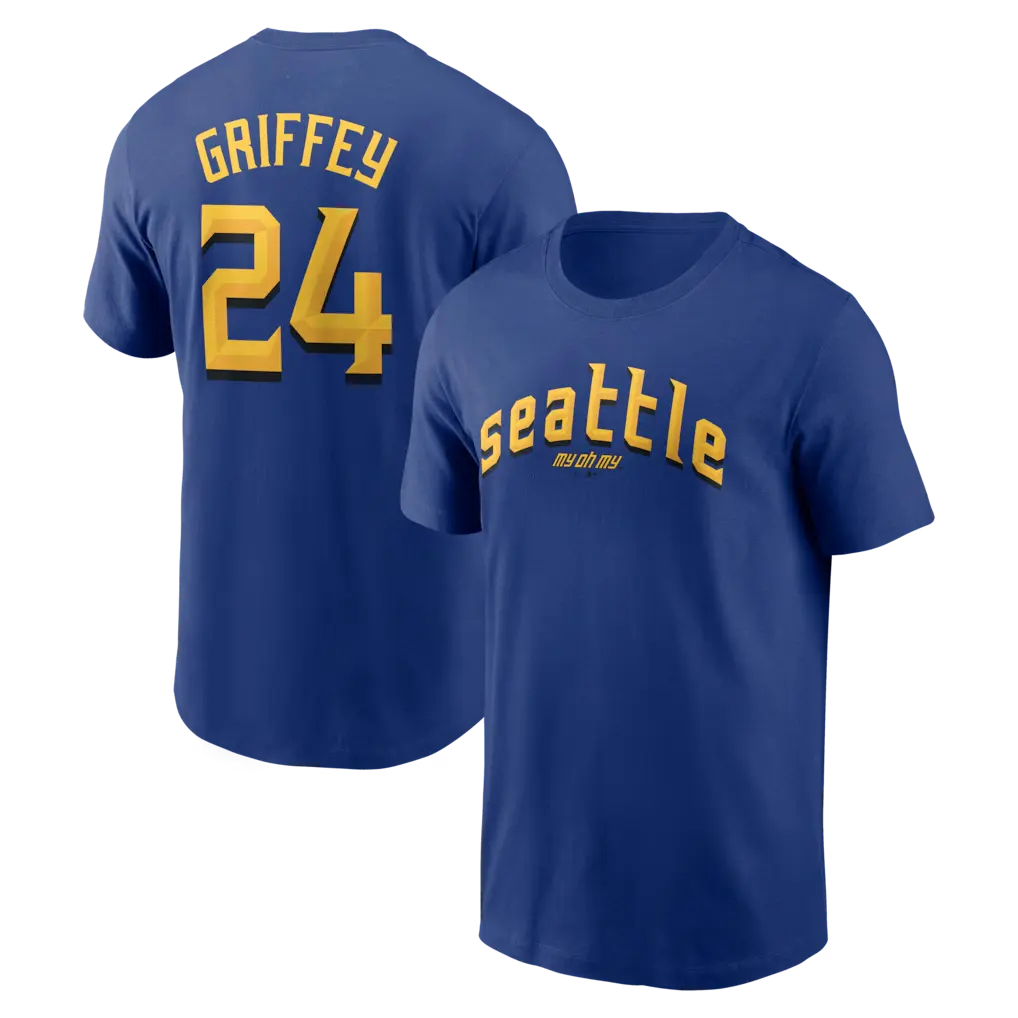 Unisex Baseball Mariners Team Ken Griffey Jr. City Connect Name & Number T-Shirt - Royal