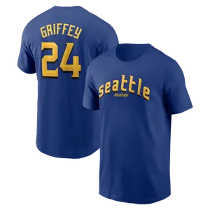 Unisex Baseball Mariners Team Ken Griffey Jr. City Connect Name & Number T-Shirt - Royal