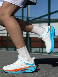 Unisex Light Cushion Running Shoes Supercritical Foam Midsole Anti-slip Carbon Plate Outsole For Jogging And Commute