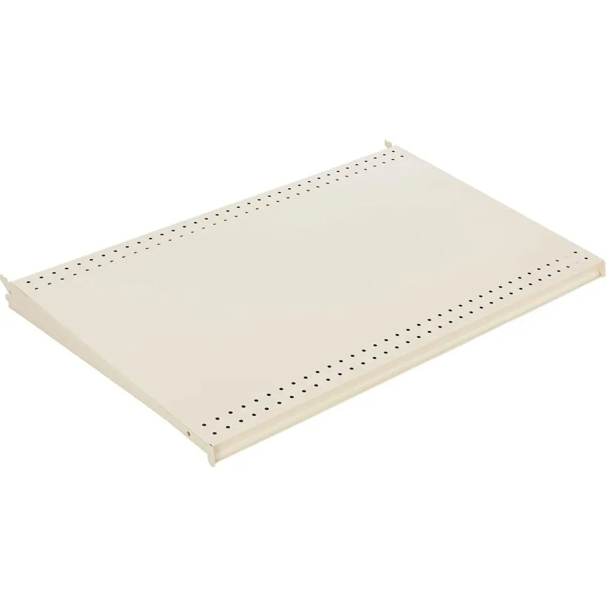 Global Industrial 243449 Durable Steel Multi-Position Gondola Shelf Rack (Organizer Storage for Retail Users), 36 in. W x 22 in. D - Beige, 2 Shelves/Pack, Modular, Vertical Multi-Layer, Any-Angle Design, 500lbs Max Capacity, Gondola Racks