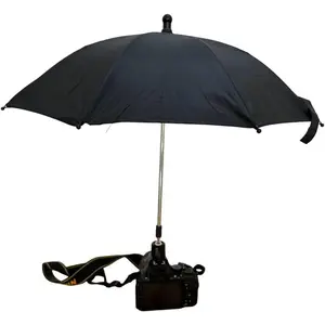 360° Swivel Camera Umbrella with Hot Shoe Camera Sun Shade Camera Rain Cover (Large-50cm)