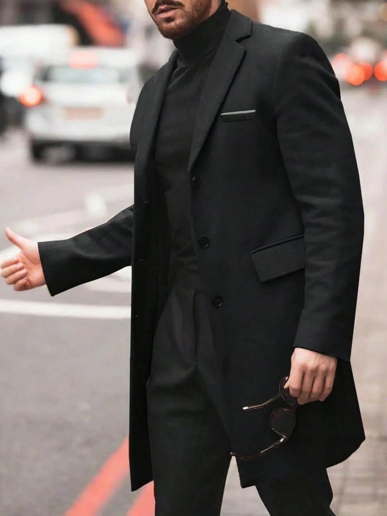 Men's Solid Color Long Sleeve Suit Jacket Coats, Slim Business Formal Blazer for Work Office, Men's Clothing Menswear for All Seasons