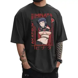 Naruto Hinata Hyuga Pure Cotton T-Shirt A Gift for Anime Fans S-4XL 5XL Soft Cotton Comfortable Everyday Wear Black T-shirt Unisex Couple T-shirts, White T-shirt Casual Unisex Apparel