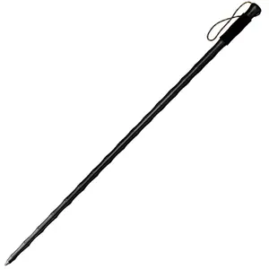 Climbing folding cane, self-defense stick, straight handle trekking pole, outdoor multi-functional, ultra-light and convenient collapsible Wading Staff Fishing Stick, Black
