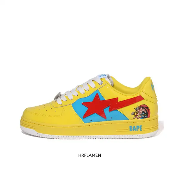 Playful Colorway Sneakers with Comic-Style Graphics – Perfect for Fans of Pop Culture, Anime, or Anyone Who Loves to Stand Out in the Crowd