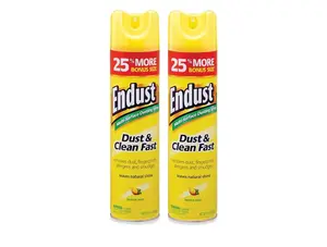 Endust Multi-Surface Dusting and Cleaning Spray, Lemon Zest (Pack of 2) – 12.5 Ounce