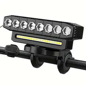 New USB Charging MTB Bicycle Horn Bright Point Bike Light Flashlight Cycling Accessories