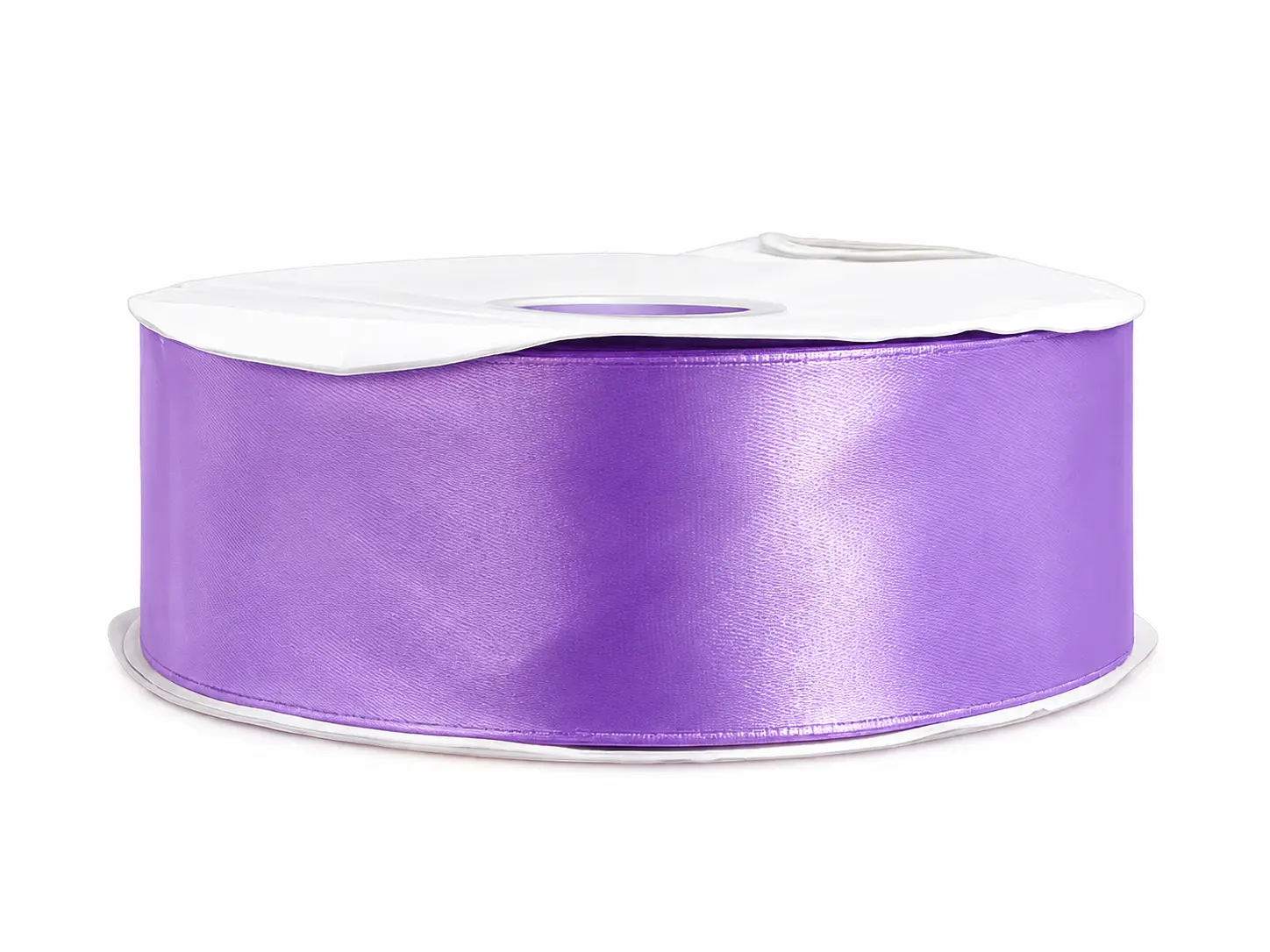 1 1/2" Lilac  Ribbon single face Satin 100 Yds