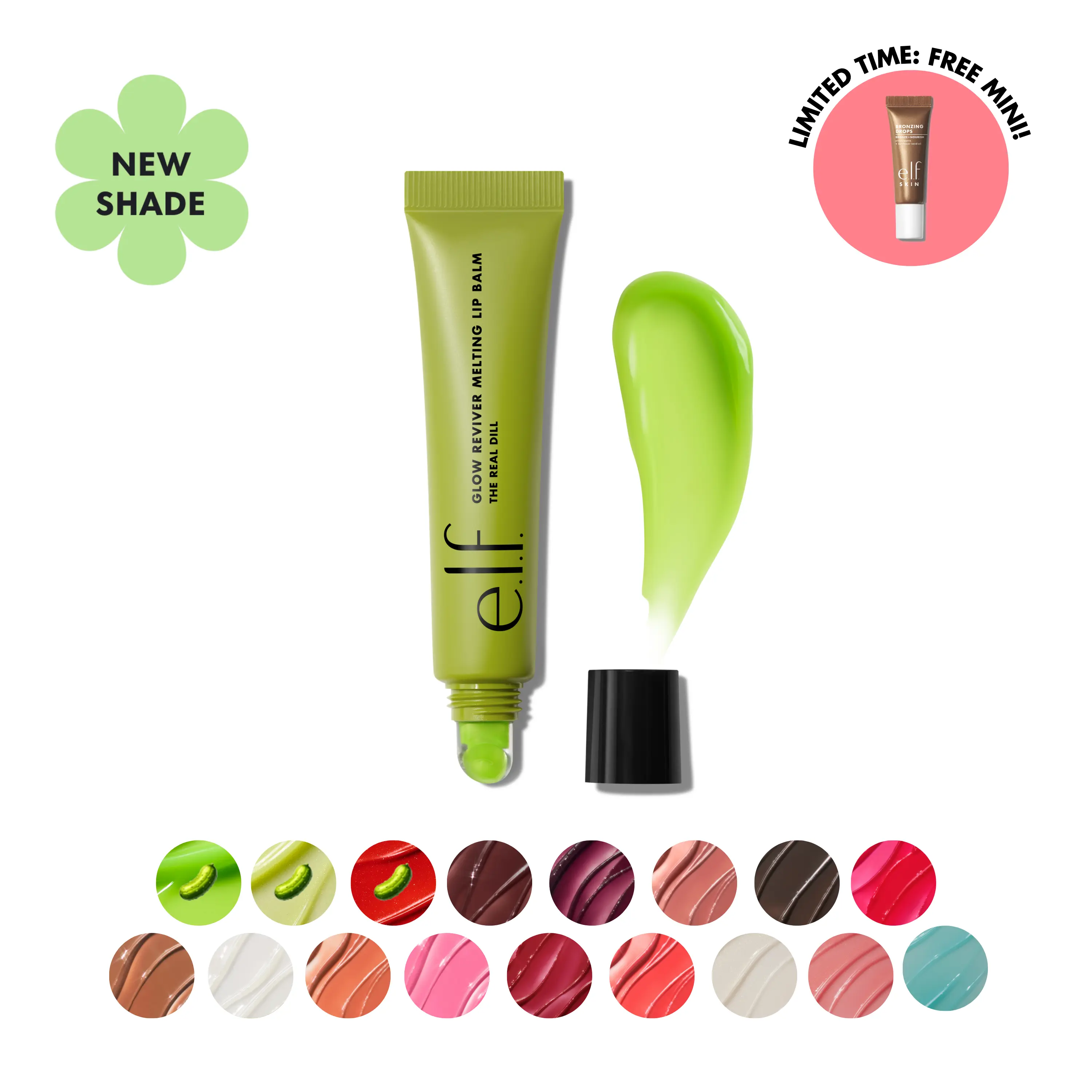 e.l.f. Glow Reviver Melting Lip Balm, Hydrating Lip Balm High-Gloss Shine and Buildable Color 15.4mL