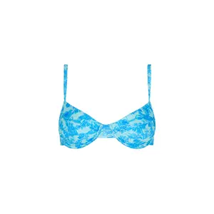 Ditzy Underwire Bra Bikini Top - Ocean Paradise