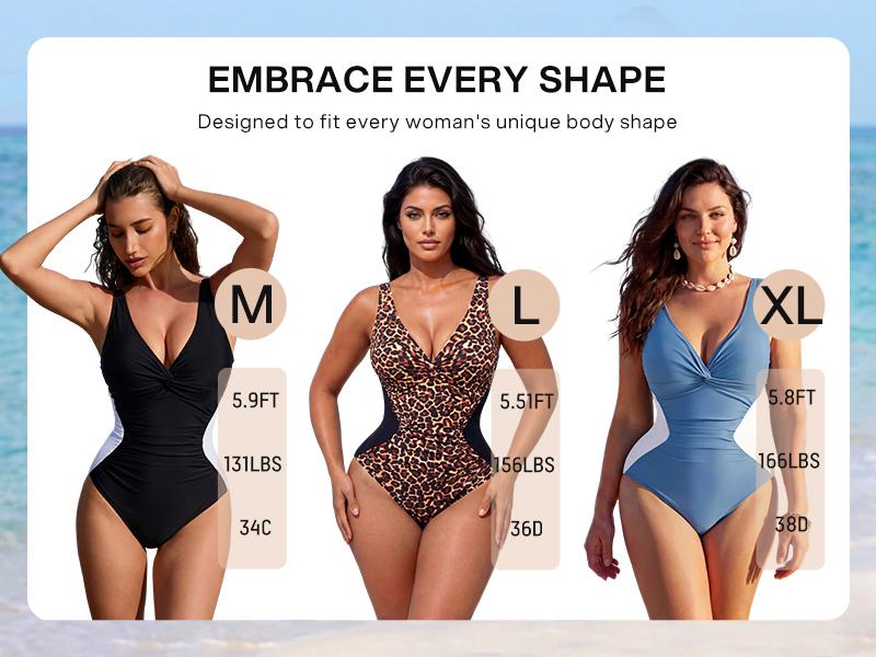 [Size Up for Best Fit] Lilylove Front Twist Ruched Tummy Control Hourglass Illusion Extra Snatching Shaping Swimsuit #SummerVibes -  Plus Size Friendly Sculpting One Piece SwimWeek
