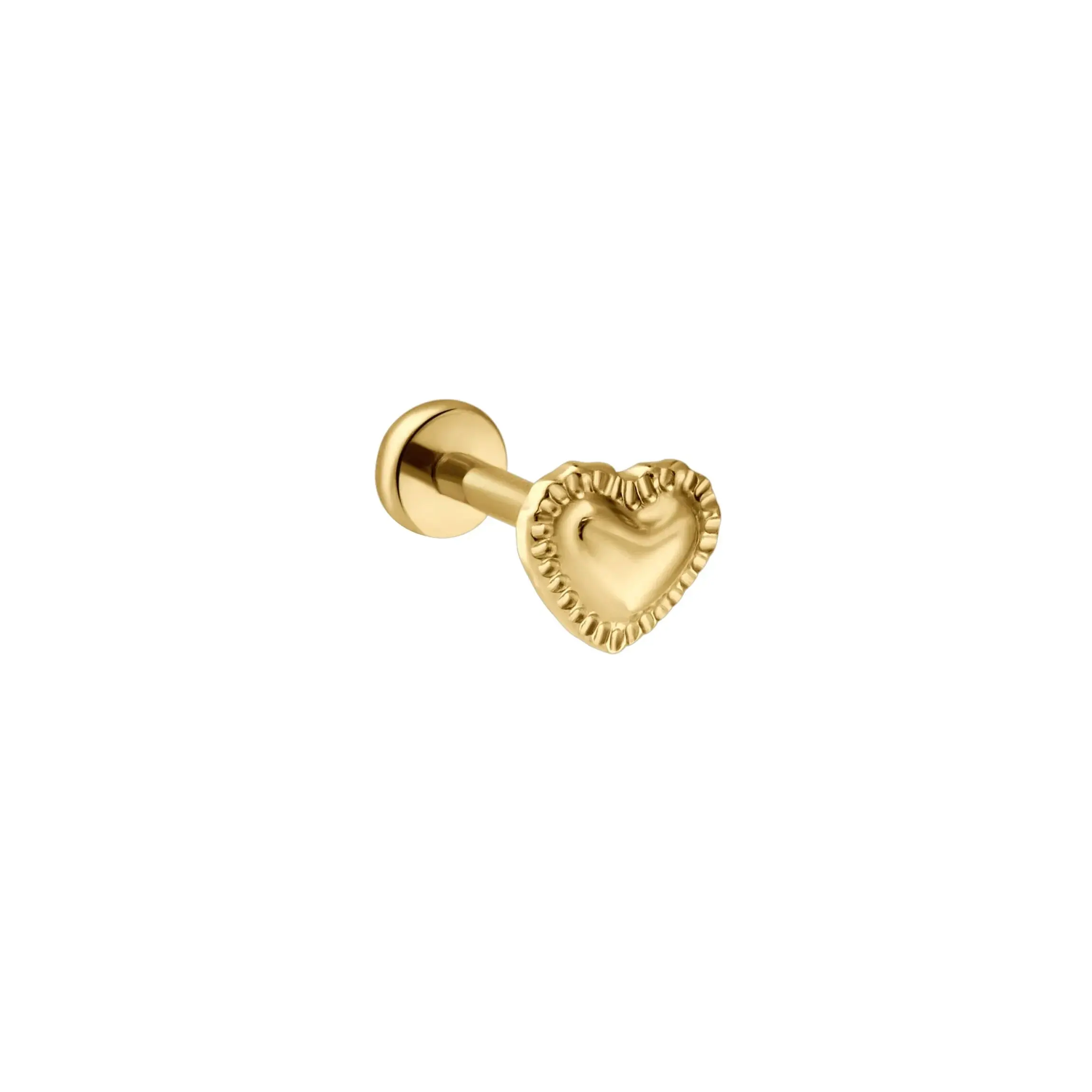 Pillow Heart Flat Back Stud Pillow Heart Flat Back Stud