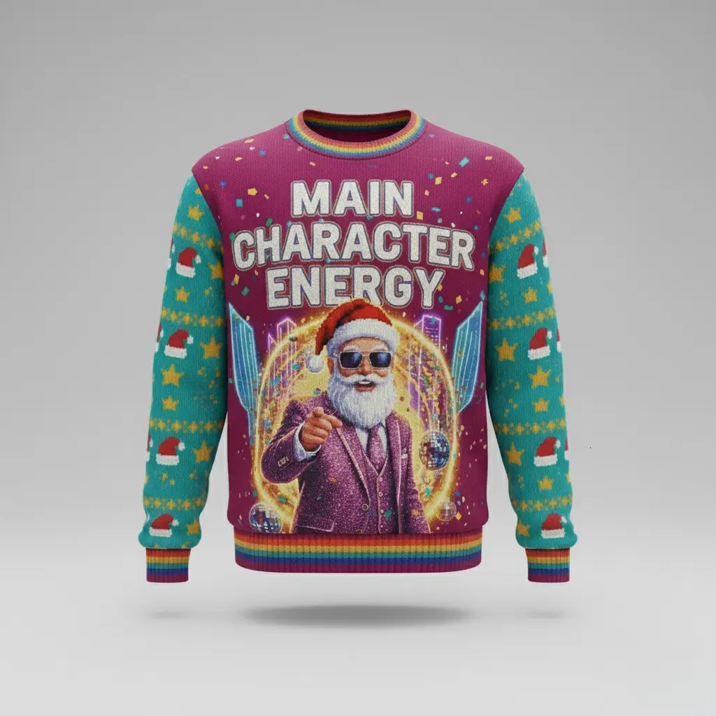 Santa Drip Activated – Cool & Funny Xmas Sweater