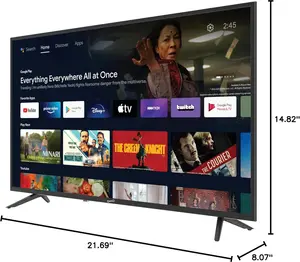 Supersonic Smart SC-4350GTV 43-inch FHD DLED TV with Google Assistant, ATSC/NTSC, HDMI, WiFi, USB Input, 1080p Resolution,16.7M Colors, 60Hz Refresh Rate Fhd Ips Gaming Tv