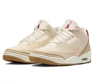 Muted red vintage mid-top cushionedcomfortable anti-slip wear-resistant sports shoes