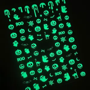 Spooky Halloween Nail Art Sticker / Haunted Glow