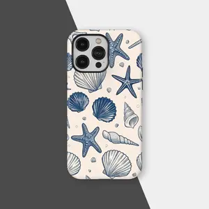 Coastal Seashell Phone Case, Beachy Tropical Phone Case