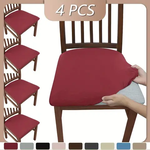 Chair Cover Set, High Elasticity Dustproof Anti-Dirty, 4 Piece or 6 Piece, All Seasons Home Decor for Living Room Hotel Restaurant Kitchen, Stretch Chair Covers