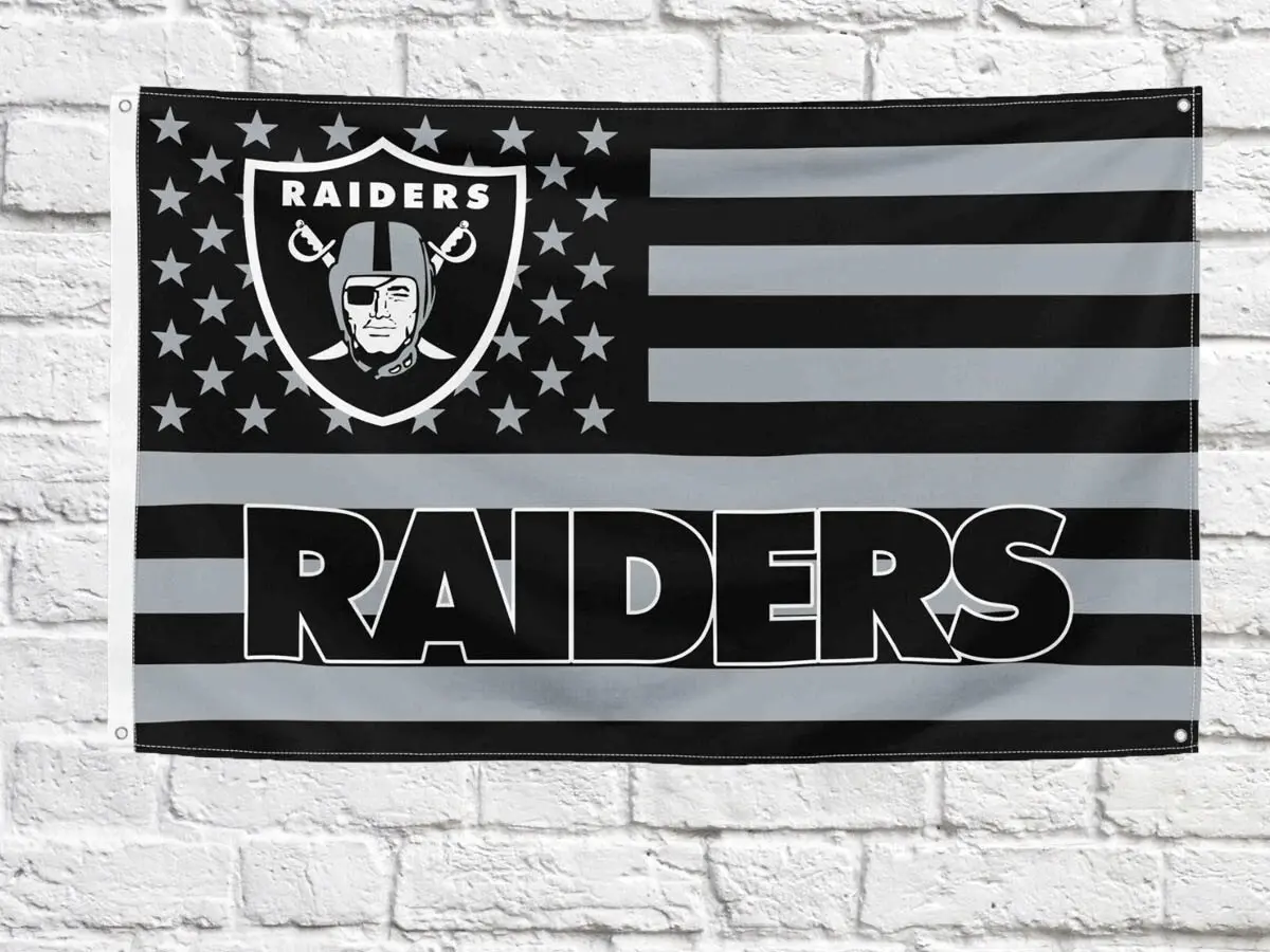 Las Vegas Raiders Football fans 3x5 ft American Flag - Ideal NFL Gift Banner