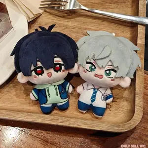 10cm/3.93in Alien Stage Till & Ivan Soft Cotton Doll Keychain - Energetic Boy × Tsundere Senior Anime Peripheral | Portable Cute Plush Keyring | Bag Charm & Daily Accessory | Must-Have Collectible Merch for Die-Hard Alien Stage Fans