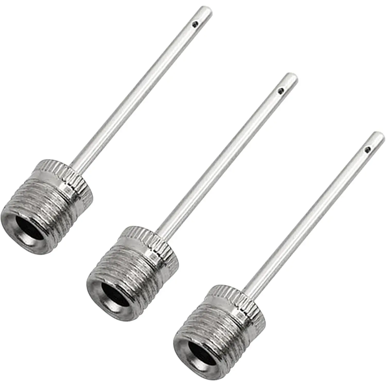 Ball Pump Needles 3-Pack, Standard Size Stainless Steel Inflation Kit that Inflates Balls for All Sports like Football & Basketball - Durable & Lightweight for Coaches, Teachers, and Athletes, Multi-Sport Use, Functional