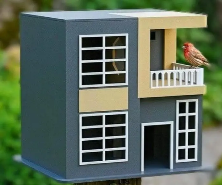 Avian Loft Modern Birdhouse – 3D Printed
