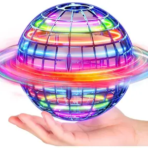 Flying Orb Ball (Blue, 2025 Upgraded) with Dazzling Lights, Magic Hover Spinner, Cool Boomerang Drone, Floating Cosmic Globe, Kids Toys Gifts for 6 7 8 9 10 Year Old Boys Girls