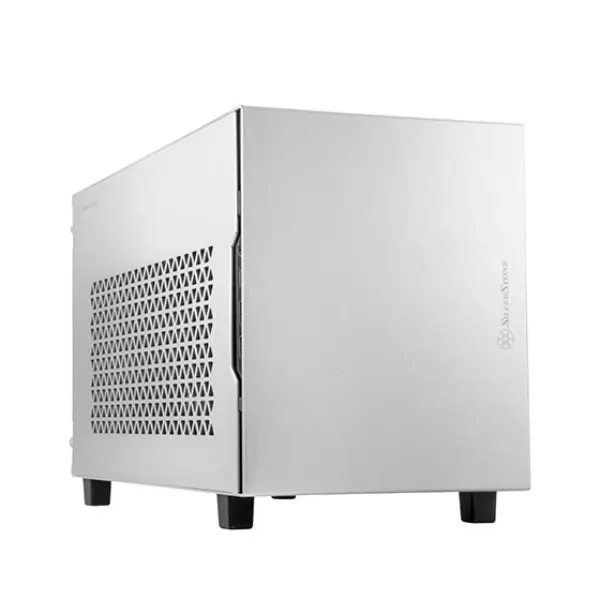 SilverStone Technology SG15S Sugo 15 Mini-ITX Cube Chassis with Aluminum Exterior, Silver