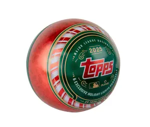 2025 Topps Holiday Baseball Trading Cards Collectors Tin