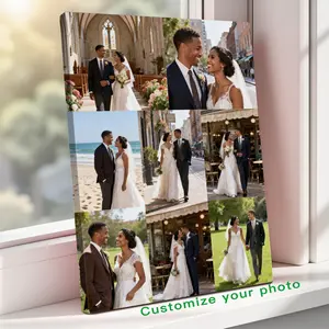Custom Photo Canvas Painting Frame - Creative Wall Art | Digital Printed Photos on Canvas | Turn Couple Photos into Romantic Wall Decor | Ideal for Bedroom, Valentine’s Day Gifts | Soft & Elegant - Loving Keepsake!