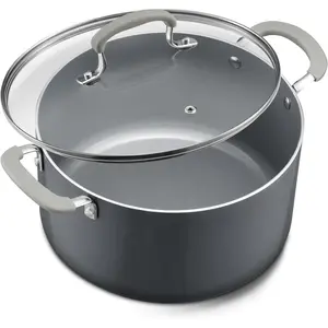 12 Quart Nonstick Stock Pot with Lid,  Ceramic Big Soup Pot for Holiday Feasts, Cooking Pot with Stay-Cool  Handle, Easy Cleanup,  for Large Gatherings,  Giving & Batch Cooking
