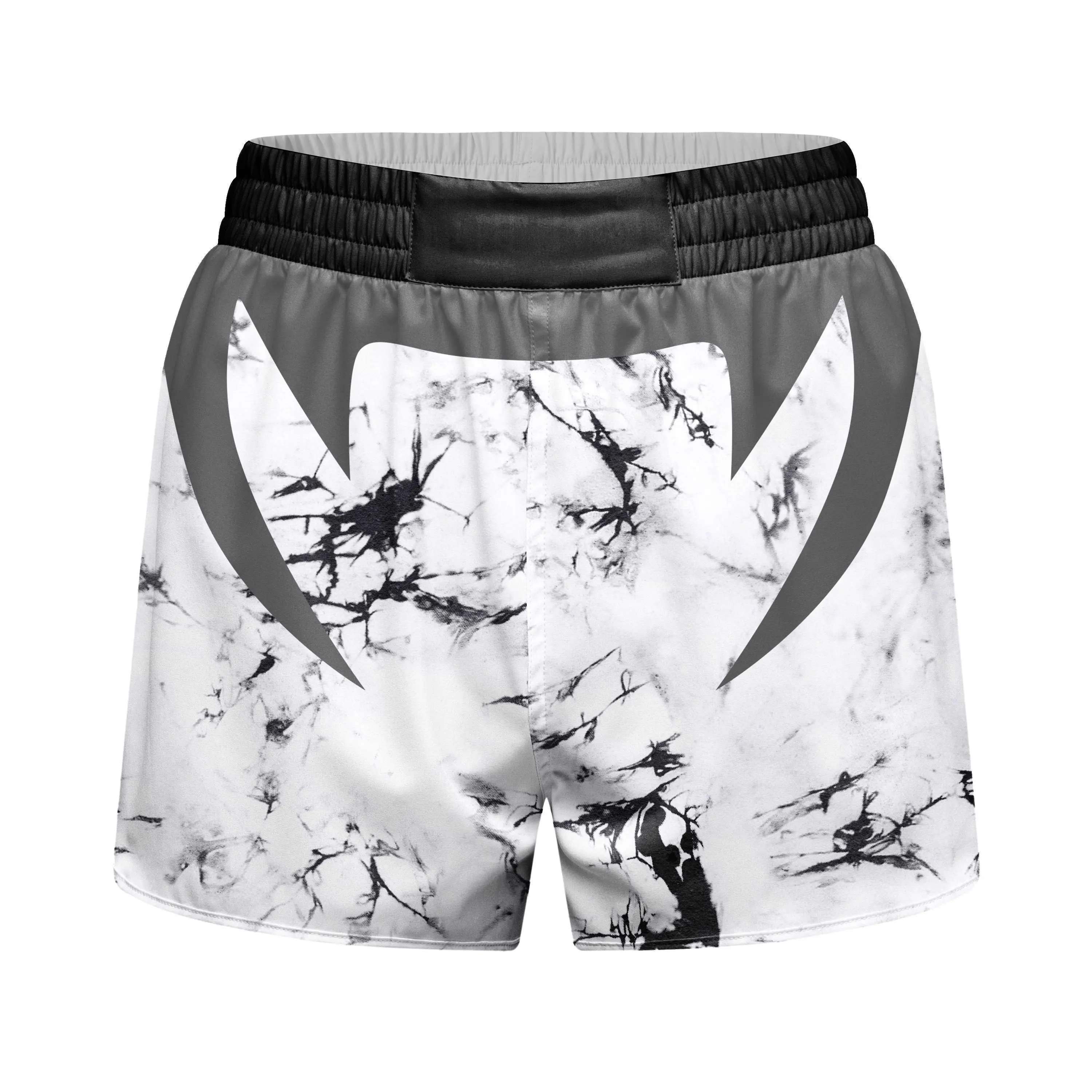 Cody Lundin High Quality Polyester Sublimated All Over Print MMA Fighting Martial Arts Shorts - Elastic Waist, Sliding Fit Fabric, Classic Colors, Free Movement, Universal Fit, XXL Option, Muay Thai/Boxing Training Use, M-Rashguard Compatible